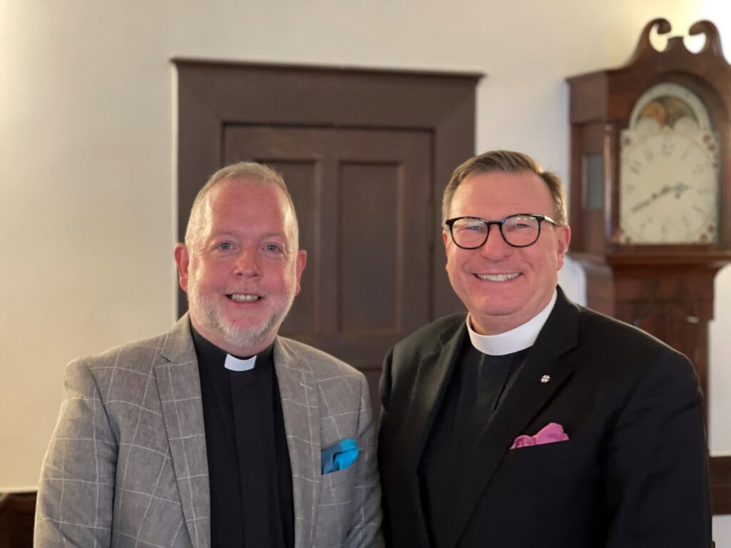 The Very Rev. Dr David Monteith, Dean of Canterbury (left) and The Rev. Canon Carl F. Turner, Chair of FOCCUS (right)